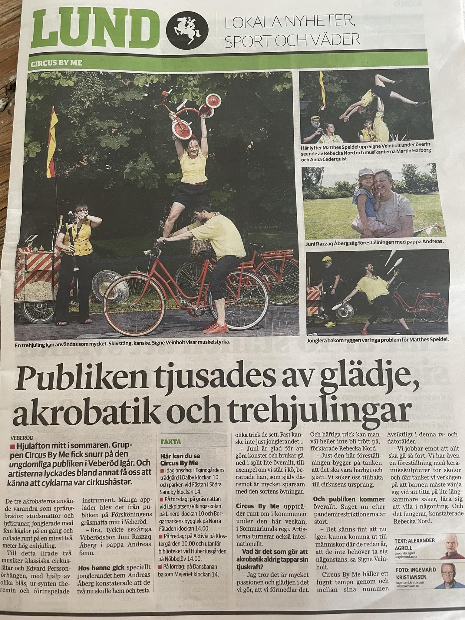 Cykelcirkus Sydsvenskan 2022