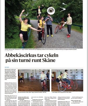Cykelcirkus Ystads Allehanda 2022