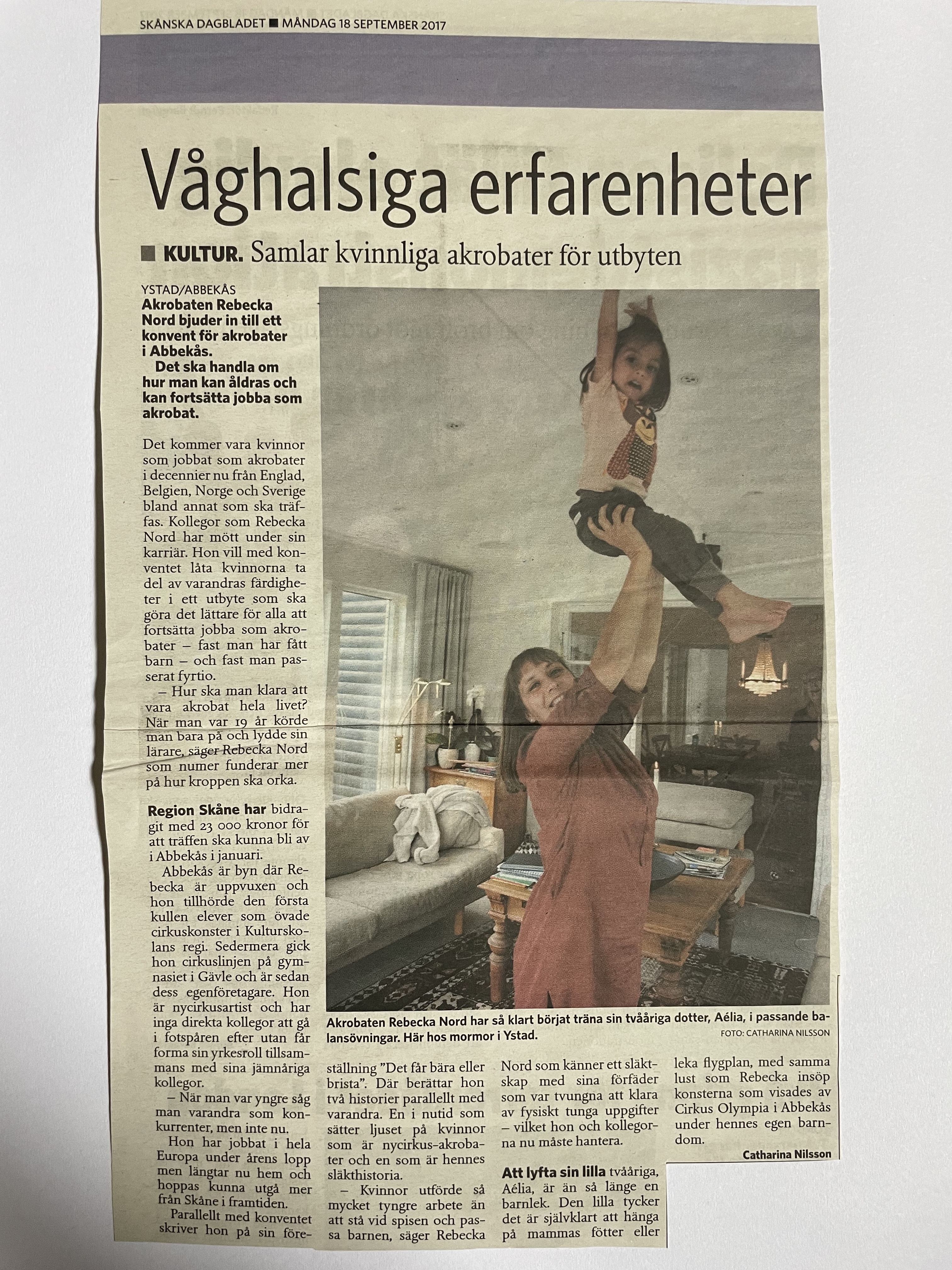 Rebecka Nord Skånska Dagbladet 2017